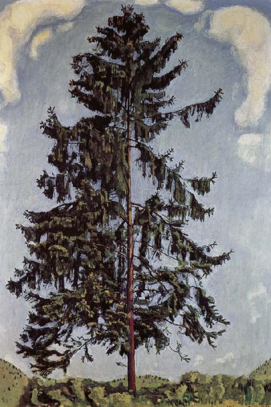 Ferdinand Hodler The fir tree Norge oil painting art